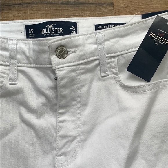 White ripped Hollister Jeans - Picture 2 of 7